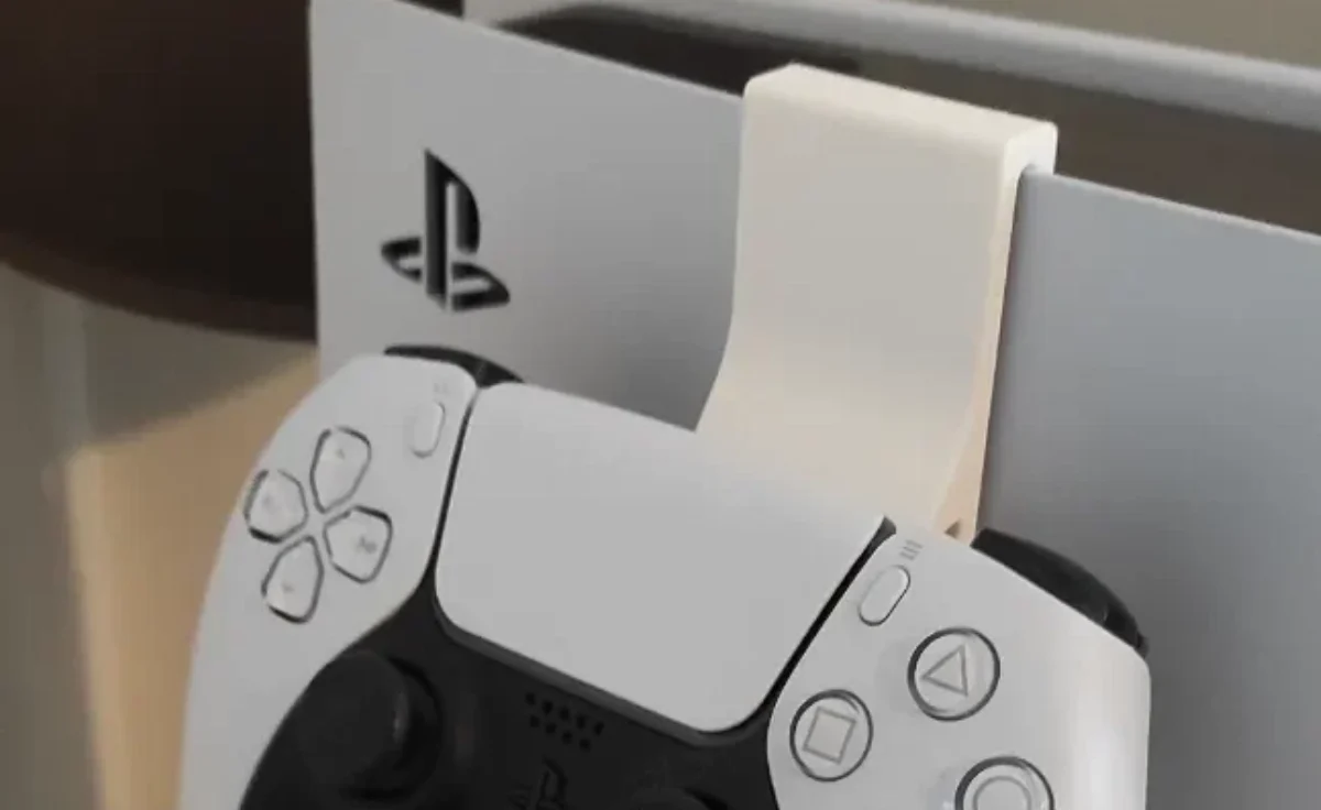 Навесные кронштейны-держатели для геймпадов DualSense на корпус PlayStation 5 (2 шт.) / Крепление контроллеров на консоль PS5